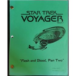"Star Trek Voyager" (1995-2001) Script Flesh and Blood, Part Two Season 7 Episode: 9 and 10  This is