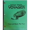 Image 1 : "Star Trek Voyager" (1995-2001) Script Flesh and Blood, Part Two Season 7 Episode: 9 and 10  This is