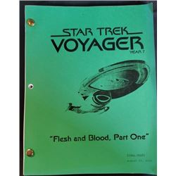 "Star Trek Voyager" (1995-2001) Script Flesh and Blood, Part One Season 7 Episode;  9 and 10 This is