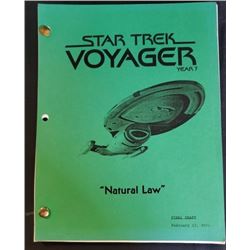 "Star Trek Voyager" (1995-2001) Script Natural Law Season 7 Episode 22 This is the final draft dated