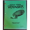 Image 1 : "Star Trek Voyager" (1995-2001) Script Natural Law Season 7 Episode 22 This is the final draft dated