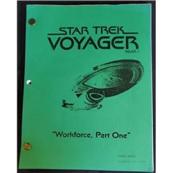 "Star Trek Voyager" (1995-2001) Script )   Workforce, Part One SEASON 7 Episode 16 This is the final