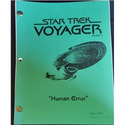 "Star Trek Voyager" (1995-2001) Script Human Error Season 7 Episode 18 This is the final draft dated