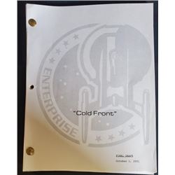 "Star Trek Enterprise" 2001   Script Cold front  Season 1 Episode 11 This is the final draft dated