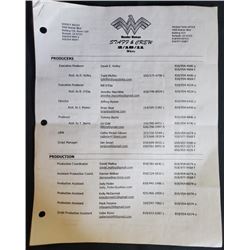 "Wonder Woman" Cast and Crew list  Never Aired