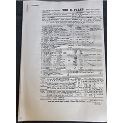 "X-FILES" 1998  Pocket Storyboard list