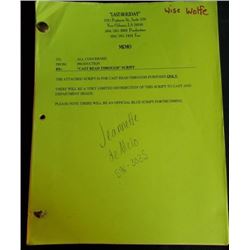 "Last Holiday" 2006 Script Wise Wolfe