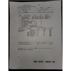 Knight Rider (1982–1986) - The Nineteenth Hole 1984 Call Sheet - David Hasselhoff