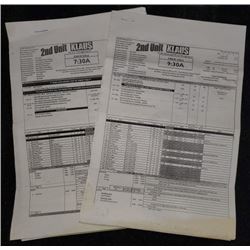 "KLAUS" 2018 Call Sheet Starring: Ian Colletti, Graham McTavish, Erinn Ruth  4/24/18