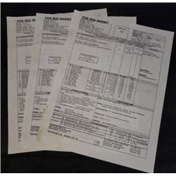 "The Big Short" 2015 Call Sheet Starring: Scott Micheals, Freddy Santos, Jeremy Strong 05/12/15 - 05