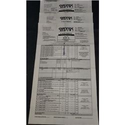 "Shadows" 2017 Call Sheet Starring Andy Dylan, Karine Maufery August 23rd - August 25th 2017