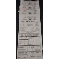 The Last Laugh " 2016 Call Sheet Starring Chevy Chase, Richard Dreyfuss, Andy MacDowell