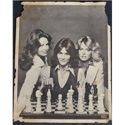 "Charlie's Angels" 976 8X10 Production Still 1976 Series Starring: Kate Jackson, Farrah Faucett, Jac