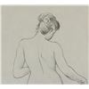 Image 8 : Two Graphite Sketches Nude Female Inscribed '68