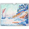 Image 2 : Style of Paul Signac French Oil Paper '97 Paris