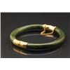 Image 2 : British Colombia Green Jade Carved Bangle