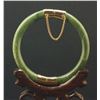 Image 3 : British Colombia Green Jade Carved Bangle