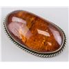Image 2 : Chinese Old Amber Oval Brooch