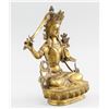 Image 3 : Chinese Bronze Manjushri Statue