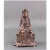 Image 1 : Chinese Gilt Bronze Manjushri Statue Qianlong Mark