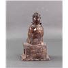 Image 3 : Chinese Gilt Bronze Manjushri Statue Qianlong Mark