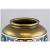 Image 2 : Japanese Gilt Bronze Cloisonne Taotie Pattern Vase