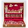 Image 2 : 29 PC Gilt Cutlery Set With Mark & Box