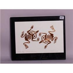 Bill Reid Print Haida Frog