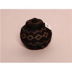 Beadwork Covered Basket