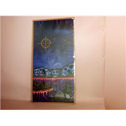 American Native Indian Painting on Canvas