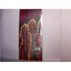 American Native Indian Painting on Canvas