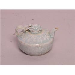 Antique Chinese Glazed Ceramic Teapot