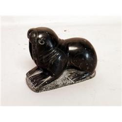 Inuit Soapstone Walrus Sculpture