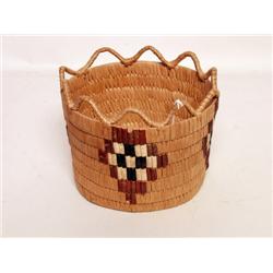 Salish Fraser River Circular Native Bas
