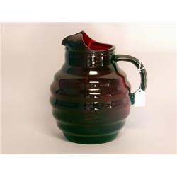 Ruby Glass Pitcher Ca. 1925