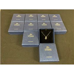 LOT OF 10 'TITANIC EXHIBIT' COMMEMORATIVE NECKLACES