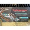 Image 2 : METAL MOBILE CART OF ASSORTED HARDBOARD DINOSAUR GRAPHICS AND INFORMATION