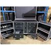 Image 2 : ROLLING ROAD CASE WITH RIGGING ITEMS.  CASE MEASURES: 48" WIDE X 32" DEEP X 38" TALL