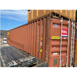 40' LONG BROWN SHIPPING CONTAINER