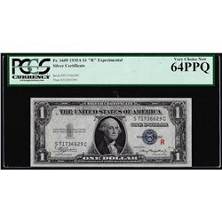 1935A $1 "R" Experimental Silver Certificate Note Fr.1609 PCGS Very Choice New 64PPQ