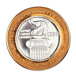 .999 Fine Silver Atlantis Casino & Resort Reno, NV $10 Limited Edition Gaming Token