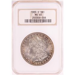 1883-O $1 Morgan Silver Dollar Coin NGC MS65 Old Holder