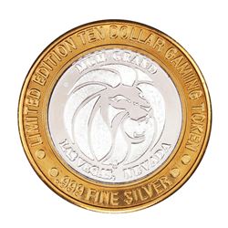 .999 Fine Silver MGM Grand Las Vegas, Nevada $10 Limited Edition Gaming Token