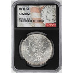 1888 $1 Morgan Silver Dollar Coin NGC Genuine