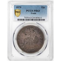 1879 $1 Proof Trade Silver Dollar Coin PCGS PR63