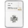 Image 1 : 1955 Proof Roosevelt Dime Coin NGC PF68
