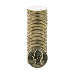 Roll of (40) Brilliant Uncirculated 1948 Washington Quarter Coins