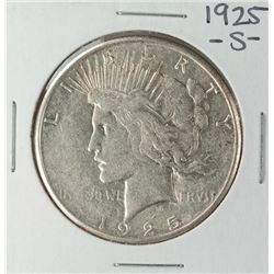 1925-S $1 Peace Silver Dollar Coin
