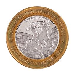 .999 Silver Sierra Sids Sparks, Nevada $10 Casino Limited Edition Gaming Token