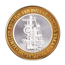 .999 Silver Silver Legacy Reno, Nevada $10 Casino Limited Edition Gaming Token